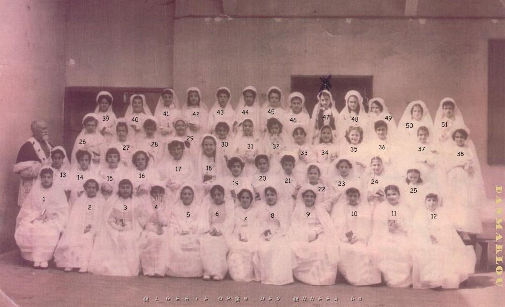 COMMUNIONS ORAN EGLISE SAINT ANDRE 1953.JPG